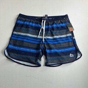 NWT RBX Men’s Board Short Swim Trunks Mesh Brief Liner Blue Stripe Size XL‎